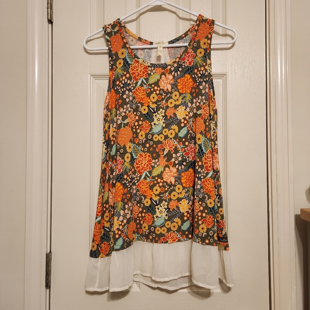 🏵Matilda Jane Floral Tank Top Size Small